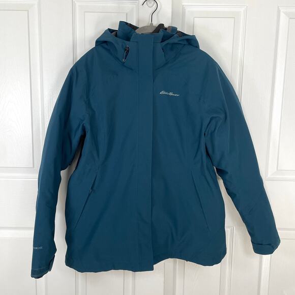 Women's Eddie Bauer Barrier Ridge 3 in 1 Jacket Teal Size XL NWOT Weather Edge - Picture 1 of 9
